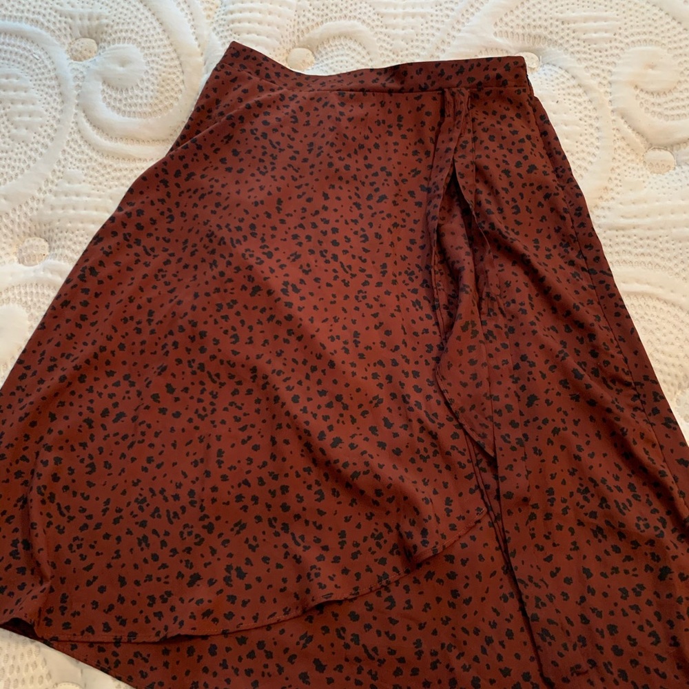 Brown Flowy Skirt
